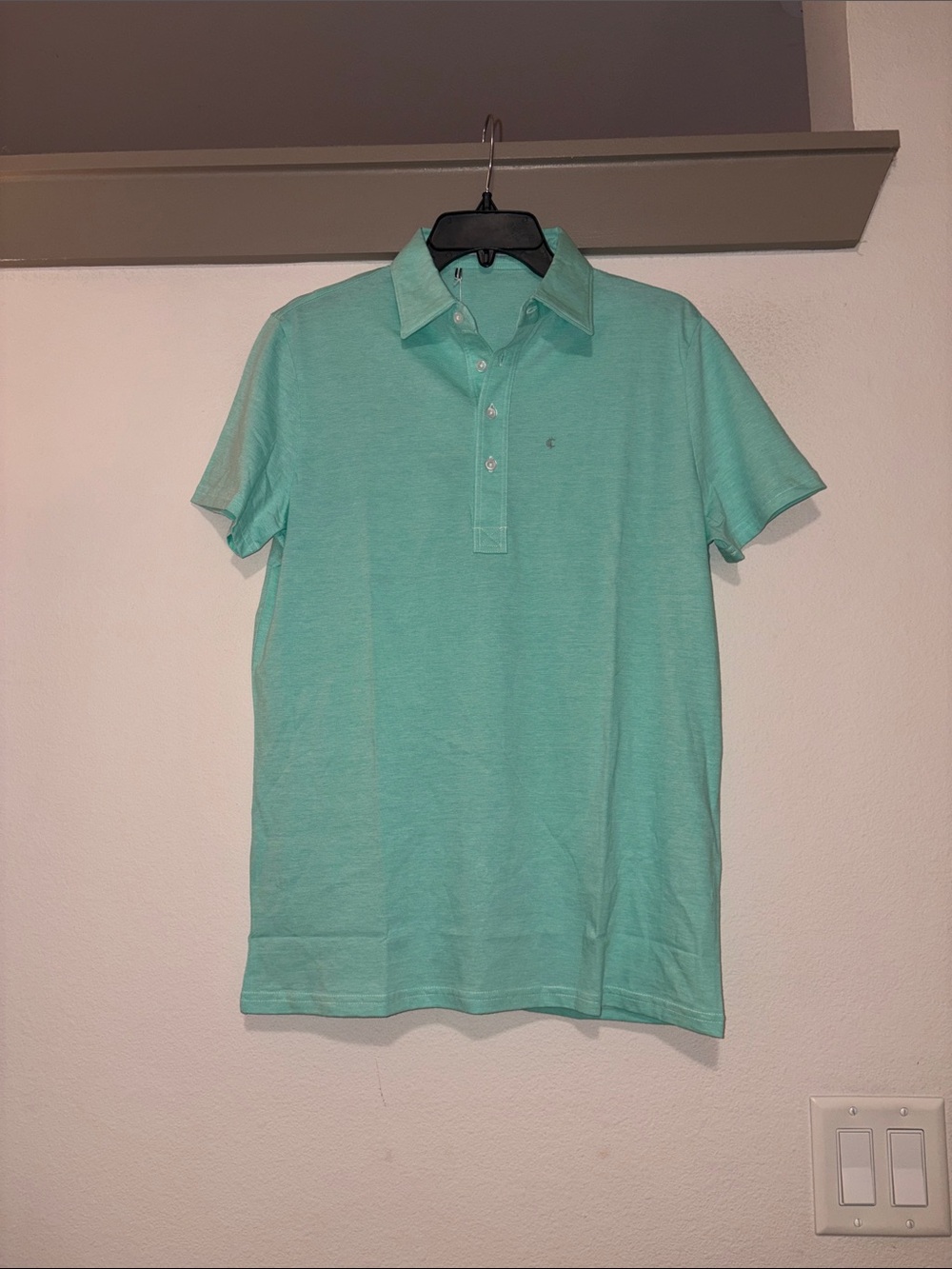 Criquet Men’s Mint Green Polo Shirt SZ S NWT